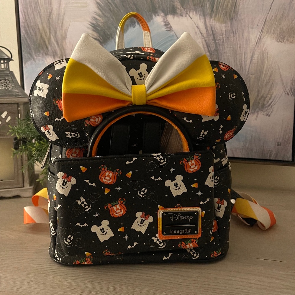 Loungefly - Disney Halloween Backpack With Minnie Mouse Ears